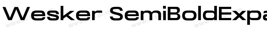 Wesker SemiBoldExpan字体转换